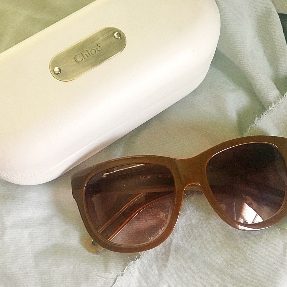 CHLOE VINTAGE Sunglasses Moss Green